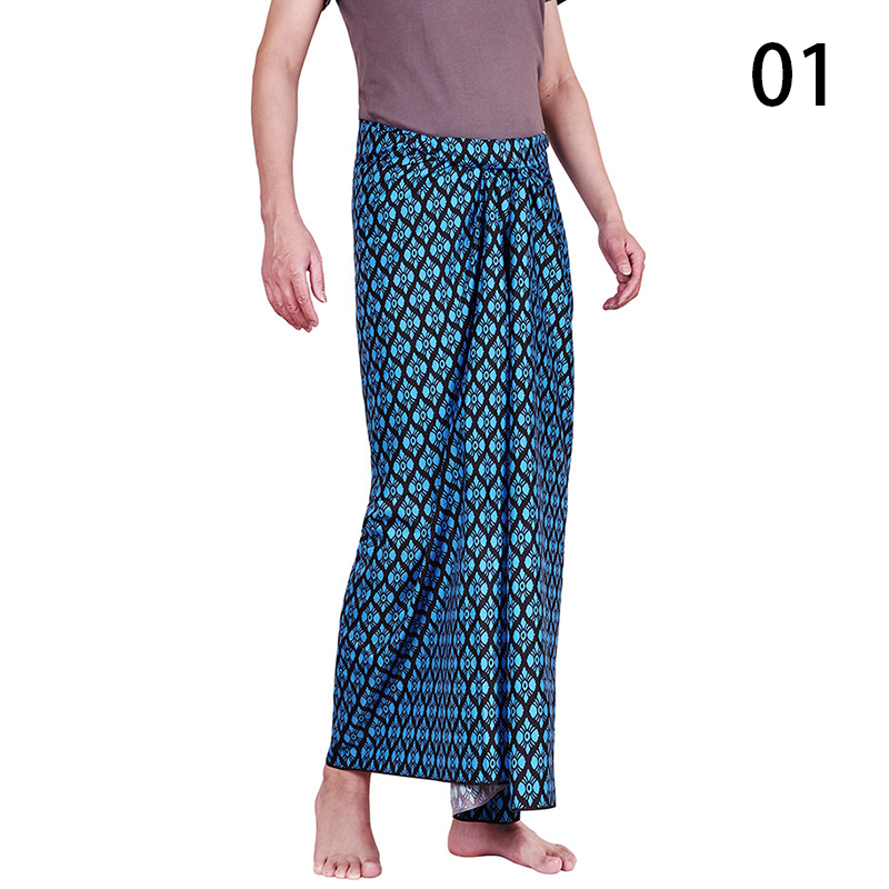 Sarong Men Wrap - Unisex traditionele Zuidoost-Aziatische stijl kostuum zomer