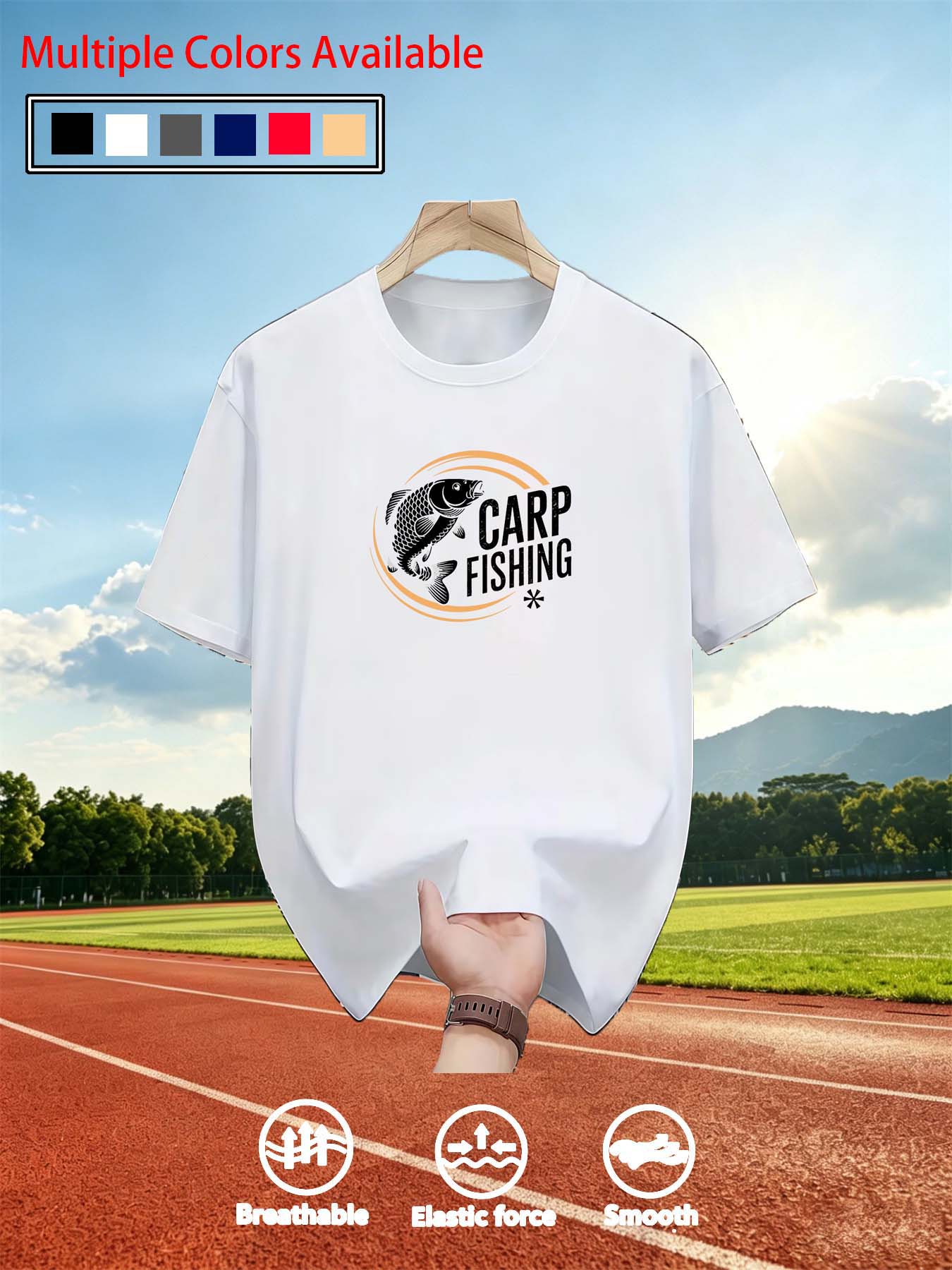 Tee Graphic Print - Heren T-shirt met O-hals en korte