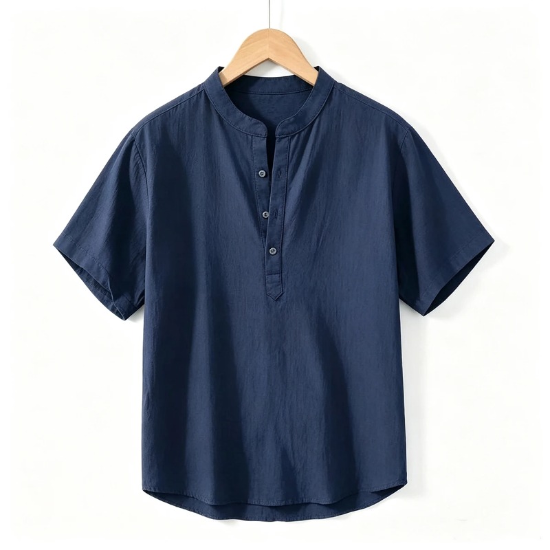 Zomer heren shirts met korte m - Linen Shirt Breathable recensie en prijs