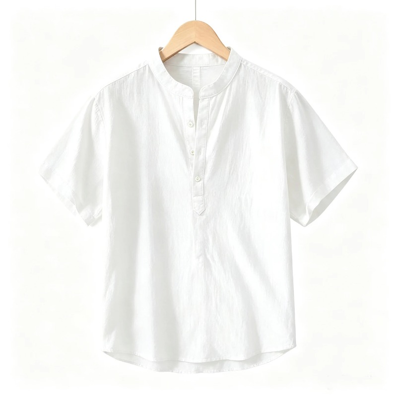 Zomer heren shirts met korte m - Linen Shirt Breathable recensie en prijs