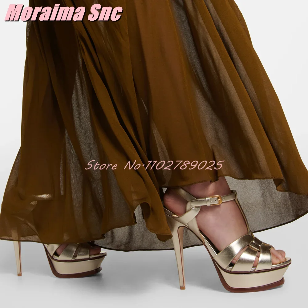 Platform taille T-band vierkan - Casual Sandal Leather recensie en prijs