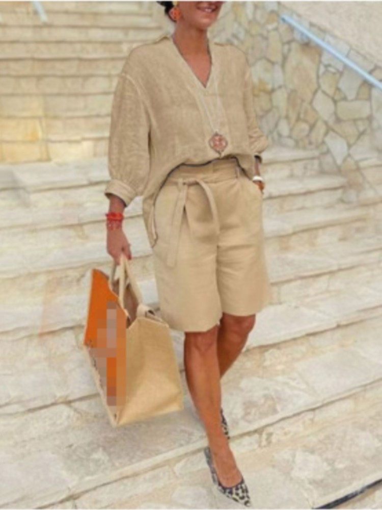Vrouwen Pakken Elegante Stijl  - Linen Shirt Breathable recensie en prijs