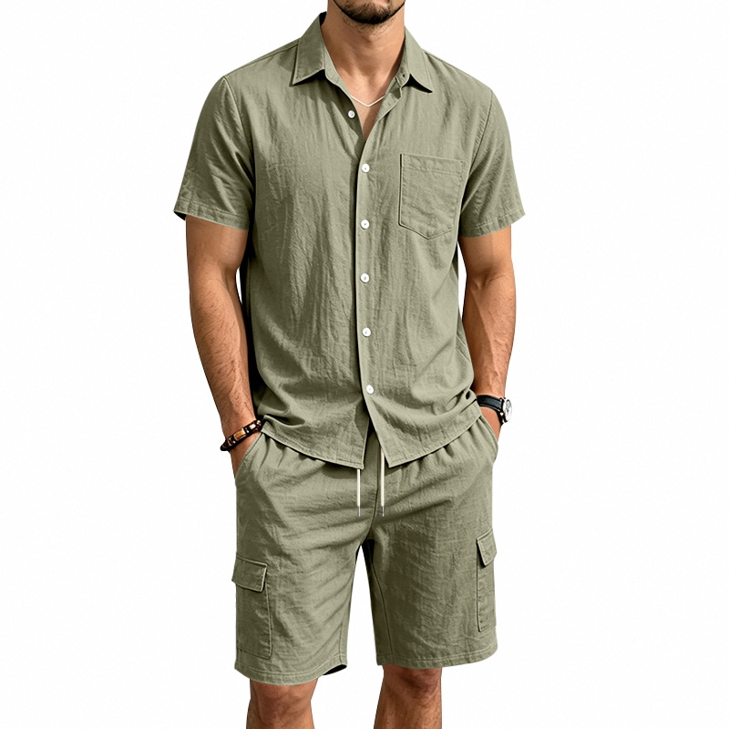 Heren zomer Amerikaans linnen  - Linen Shirt Breathable recensie en prijs